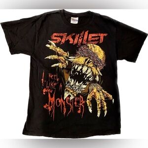 Vintage Skillet I Feel Like A Monster Mens Concert T-Shirt Size M